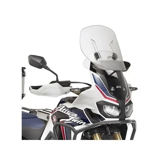AIRFLOW transparent sliding windshield Givi AF1144B For HONDA CRF1000L Africa Twin (16 > 17) Professionale