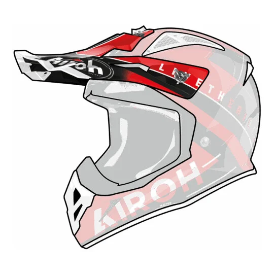 Vendita Finale Airoh AVIATOR ACE AMAZE Helmet Visor Glossy Red