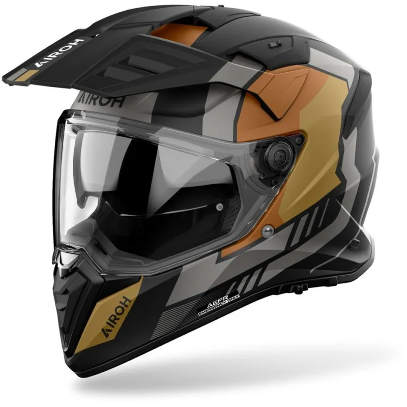 Ultimissimo Modello Airoh BANDIT HORN Adventure Motorcycle Helmet Matte Gold