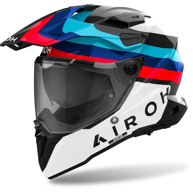 Airoh COMMANDER 2 DOOM Adventure Motorcycle Helmet Glossy Black Non Perdere