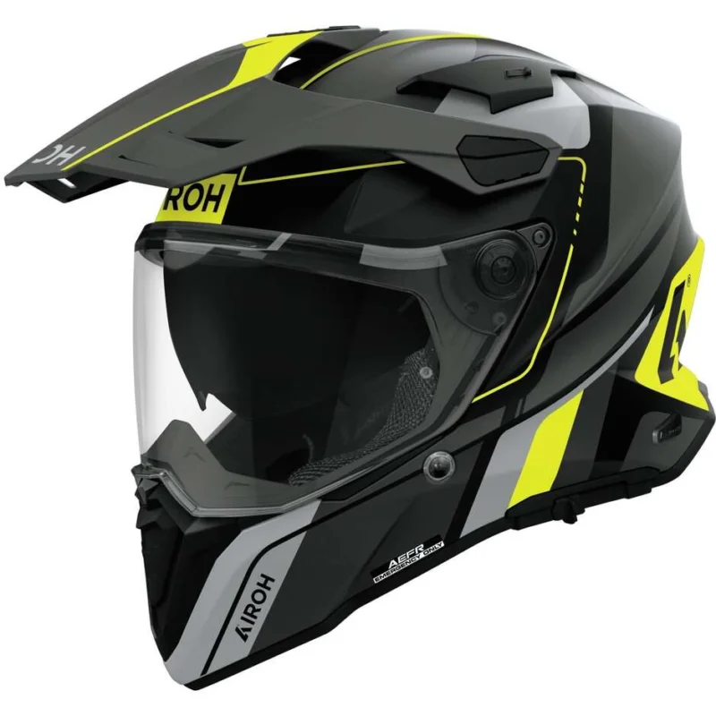 Pagamento Sicuro Airoh COMMANDER 2 SKIP Adventure Motorcycle Helmet Matte Yellow