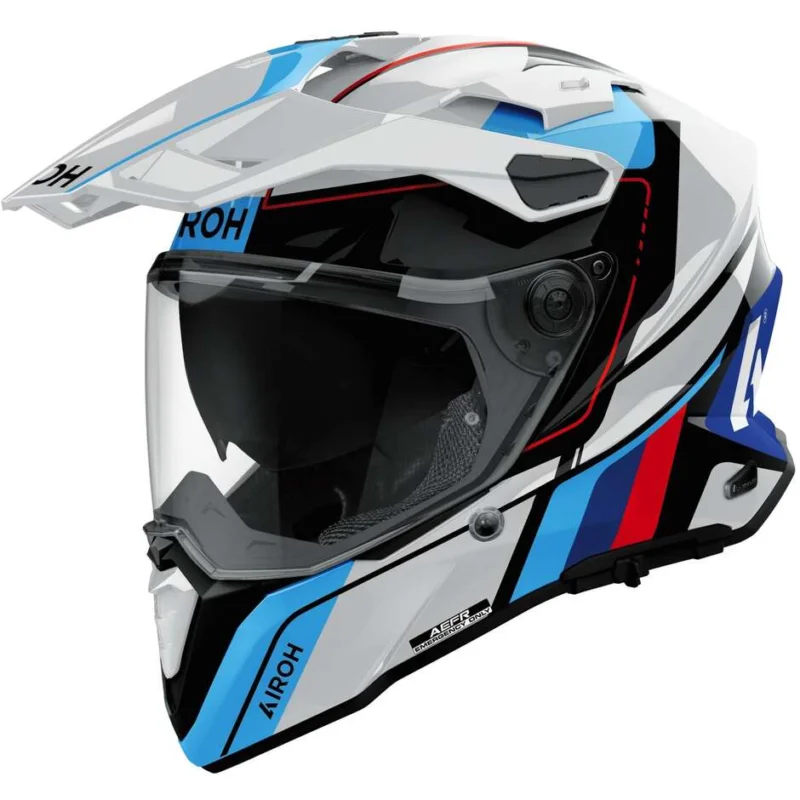 Airoh COMMANDER 2 SKIP Adventure Motorcycle Helmet White Red Gloss Bestseller