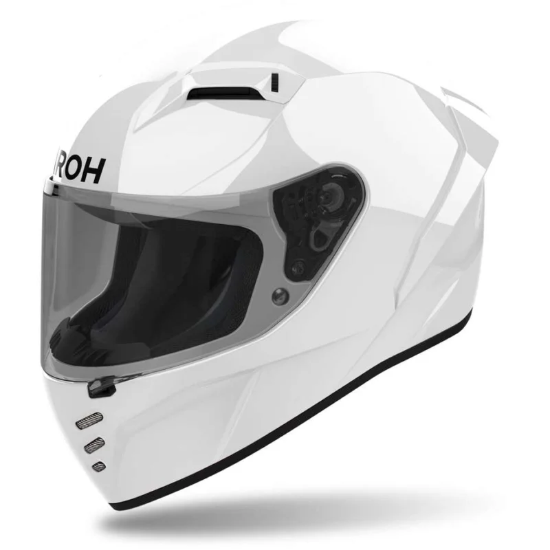 Airoh CONNOR COLOR Full Face Motorcycle Helmet Glossy White Prezzo Conveniente