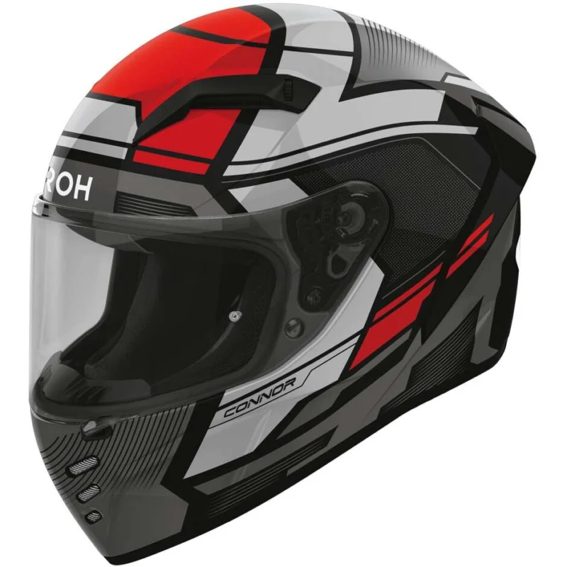 Airoh CONNOR EGO Full Face Motorcycle Helmet Gloss Red Di Tendenza