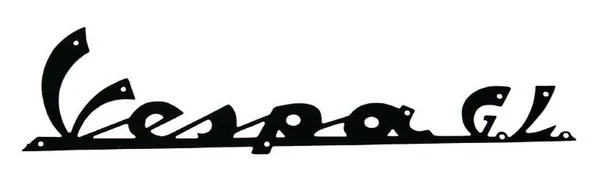142720870 - Targhetta nera scudo anteriore Piaggio Vespa g.l. 094793 Direttamente Dal Produttore