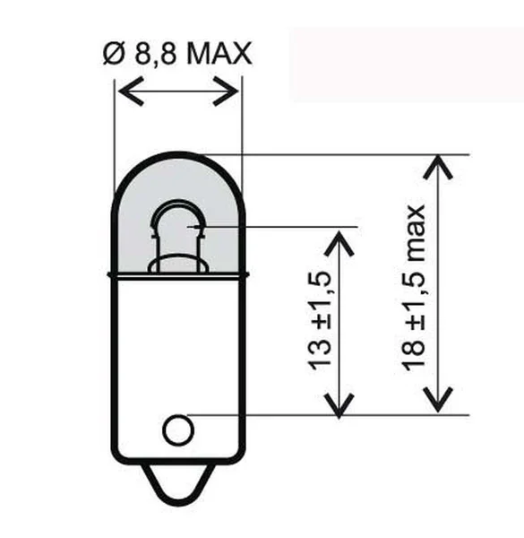 246510335 - Lampadina bianca 6V 4W ba9s Prezzo Scontato