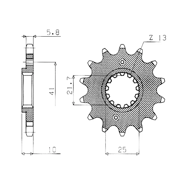 542050915 - PIGNONE TRASMISSIONE HONDA-YAMAHA MT03-APRILIA PEGASO 660 PASSO 520 DENTI 15 A Buon Prezzo