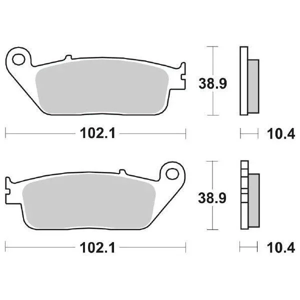 Offerta Limitata FD0184BR - SERIE PASTIGLIE FRENO ANTERIORI NEWFREN RACINGST Pan European (SC26)11001990>2001MT0117002005>2011