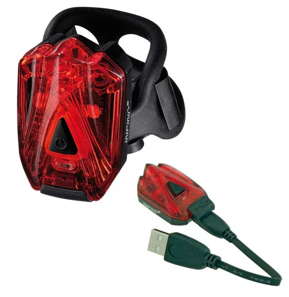 546030630 - FANALE POSTERIORE BICICLETTA "LAVA" 3 LED ROSSI CARICA USB Occasione