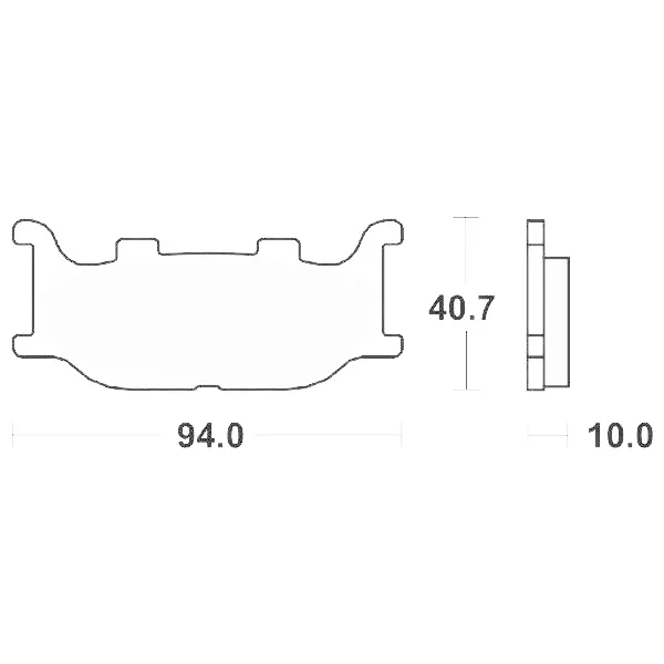 65612805 - SERIE PASTIGLIE FRENO SBS 128 MS (SINTERIZZATA) YP Majesty4002005-2006 T-Max5002004-2007 Sconto