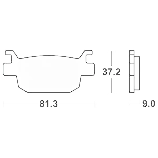 Ultime Pezzi 65619310 - SERIE PASTIGLIE FRENO POSTERIORI SBS 193CT FES S Wing1252007-2012 NSS Forza3002013-2014