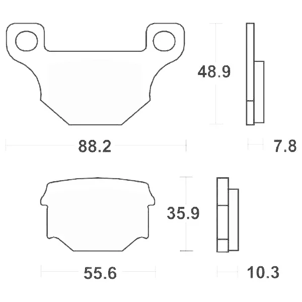 6562030 - COPPIA PASTIGLIE FRENO SBS 203 HF (ORGANICA) TGB303 R1502004-2008 303 R1252004-2008 304 Sport1252003-2004 Compra Online