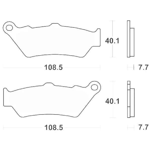 6566740 - SERIE PASTIGLIE FRENO POSTERIORE SBS674HF R GS 1200-1250 Miglior Prezzo