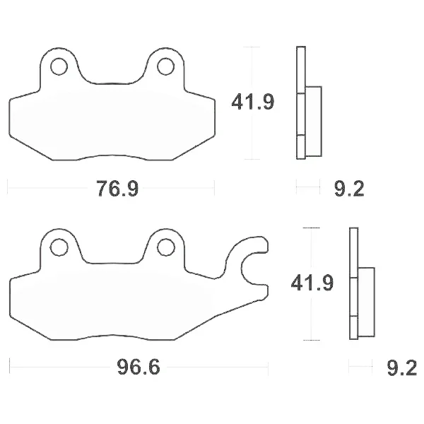 Pagamento Sicuro 6566880 - SERIE PASTIGLIE FRENO SBS 688 HF (ORGANICA) XLV 125 VARADERO 2001-2011PEOPLE S 250 2006>