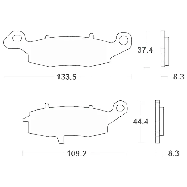 6567040 - SERIE PASTIGLIE FRENO ANTERIORE DESTRO SBS704HF DL V STROM 650 2004-2011 Scelto Dai Clienti