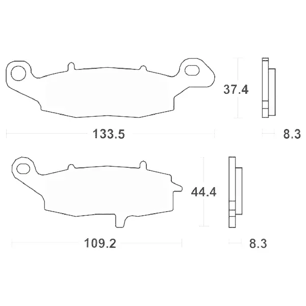 Acquista Ora 6567050 - SERIE PASTIGLIE FRENO ANTERIORE SINISTRO SBS705HF DL V STROM 650 2004>2011