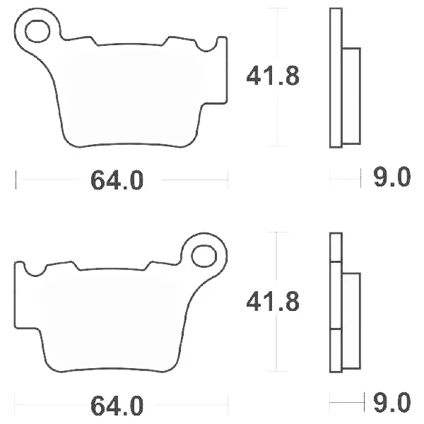 Reso Gratuito 6567913 - SERIE PASTIGLIE FRENO SBS791RSI SINTERIZZATA