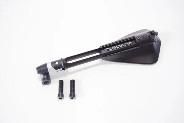 Popolare 7199 - SPECCHIO SINISTRO VIPER 1 IN ALLUMINIO VERNICIATO NERO OPACO ATTACCO MANUBRIO