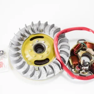 X48 - VOLANO COMPLETO DI STATORE A PUNTE 12 VOLT LAMBRETTA LI 3 SERIE CODICE X48 Solo Oggi