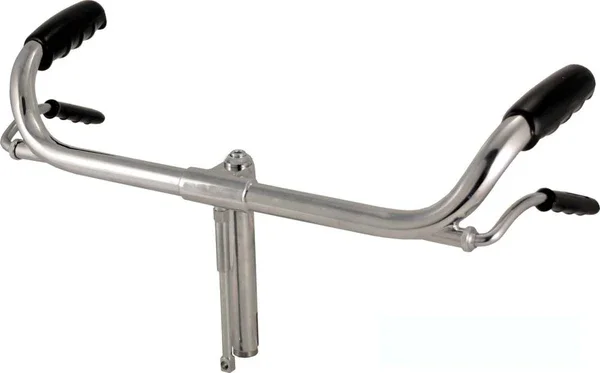 484000180 - MANUBRIO BICI "R" CON MANOPOLE E COPRILEVA Esclusivo