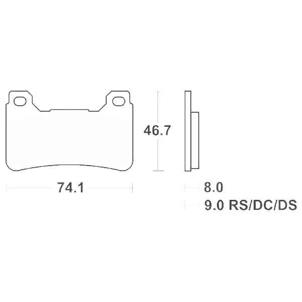 6568095 - SERIE PASTIGLIE FRENO ANTERIORI SINTERIZZATE SBS809HS CBR 1000 RR 2004 Miglior Prezzo