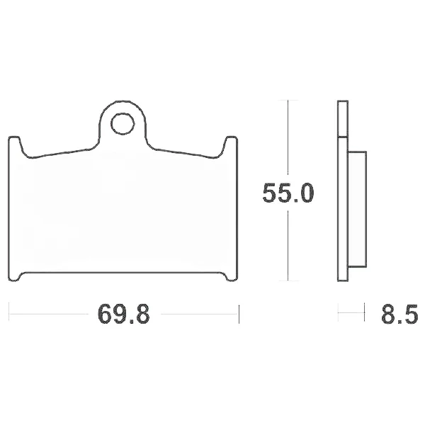 6566245 - SERIE PASTIGLIE FRENO ANTERIORE SBS624HS SINTERIZZATA GSX-R 400-600-750-1100 Offerta Speciale