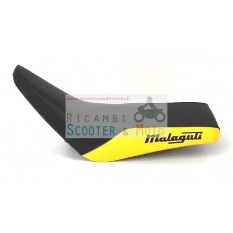 Prezzo Scontato Sella Sellone Originale Malaguti Grizzly 50 12 Giallo / Nero