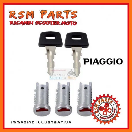 A Buon Prezzo Serie serrature 3 pezzi Piaggio SKIPPER 125 1994-1997