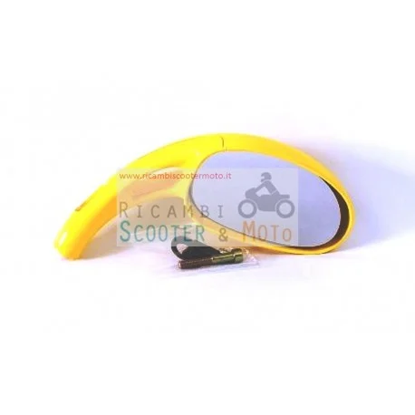 Specchietto Dx Completo Originale Malaguti F 12 F 15 Giallo Occasione Imperdibile