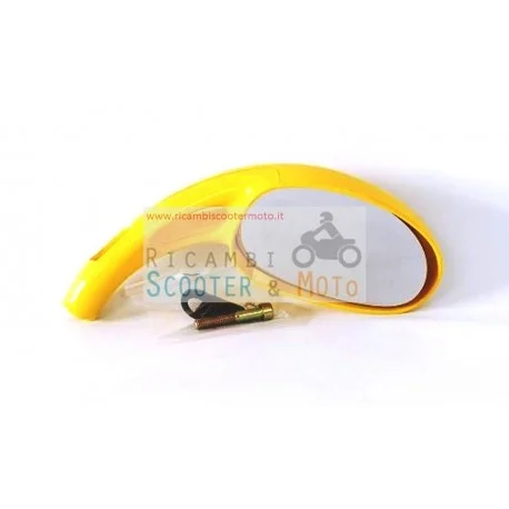 Specchietto Dx Completo Originale Malaguti F 12 F 15 Giallo Fly Direttamente Dal Produttore