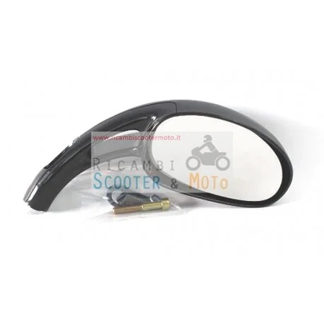 Saldi Specchietto Dx Completo Originale Malaguti F 12 F 15 Nero Metallizzato