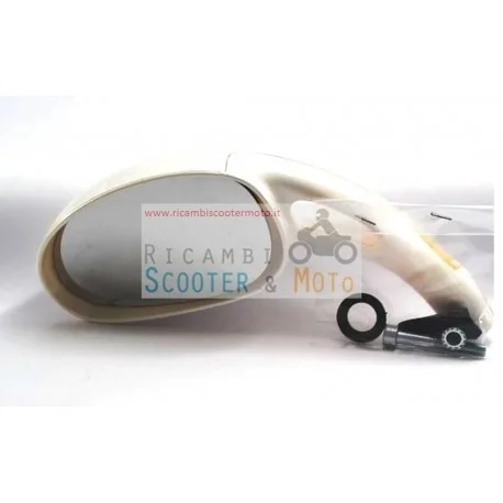 A Buon Prezzo Specchietto Sx Completo Originale Malaguti F 12 F 15 Bianco Sm