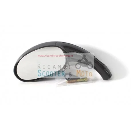 Specchietto Sx Completo Originale Malaguti F 12 F 15 Nero Metallizzato Promo Stagionale