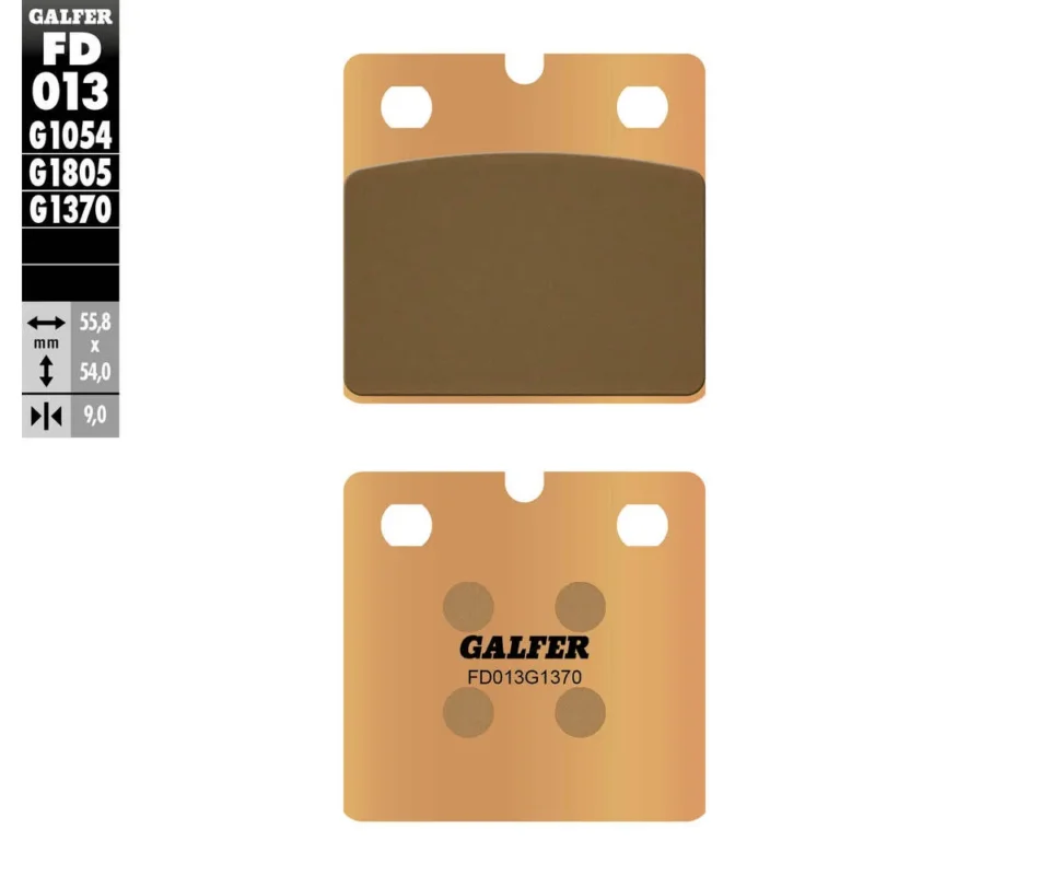 Ultimissimo Modello Galfer Pastiglie Freno Anteriore per ZUNDAPP KS 125Modelli: 1982FD013G1370