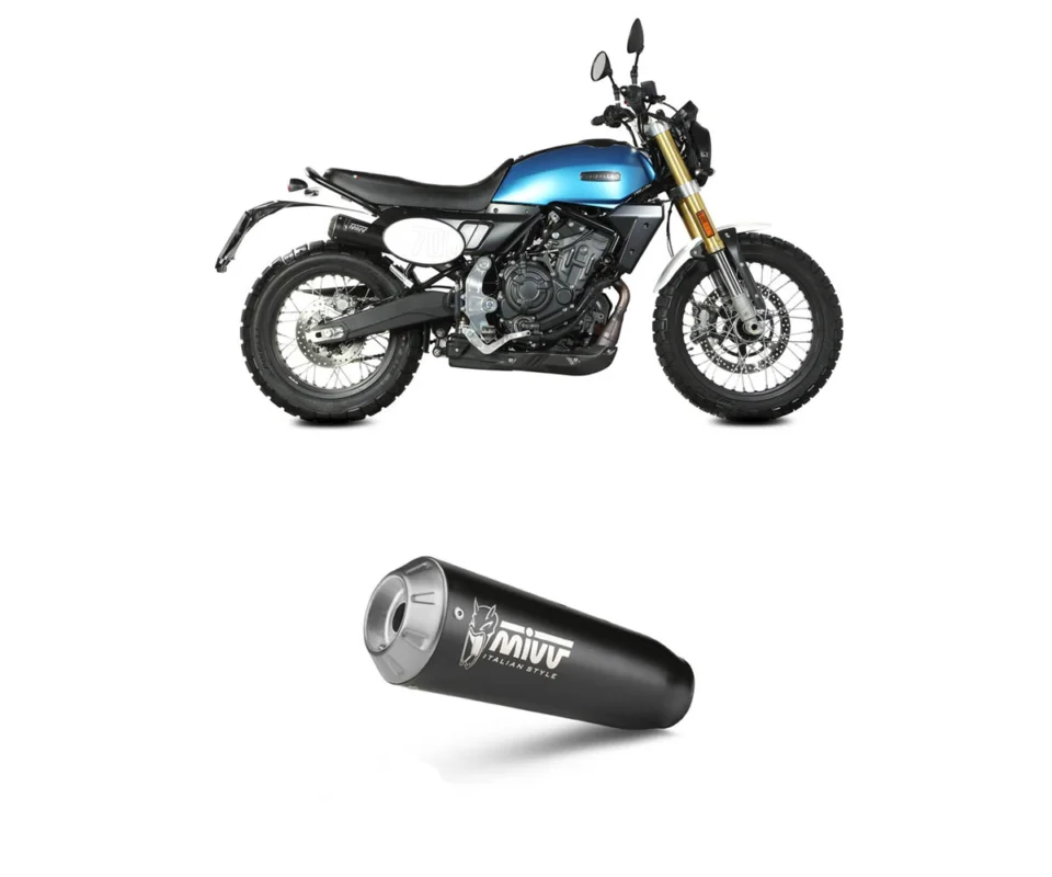 Compra Oggi Stesso Terminale di scarico MIVV X-M1 Inox Nero per FANTIC CABALLERO 700Modelli dal 2024 al 2026 FM.002.LC4B