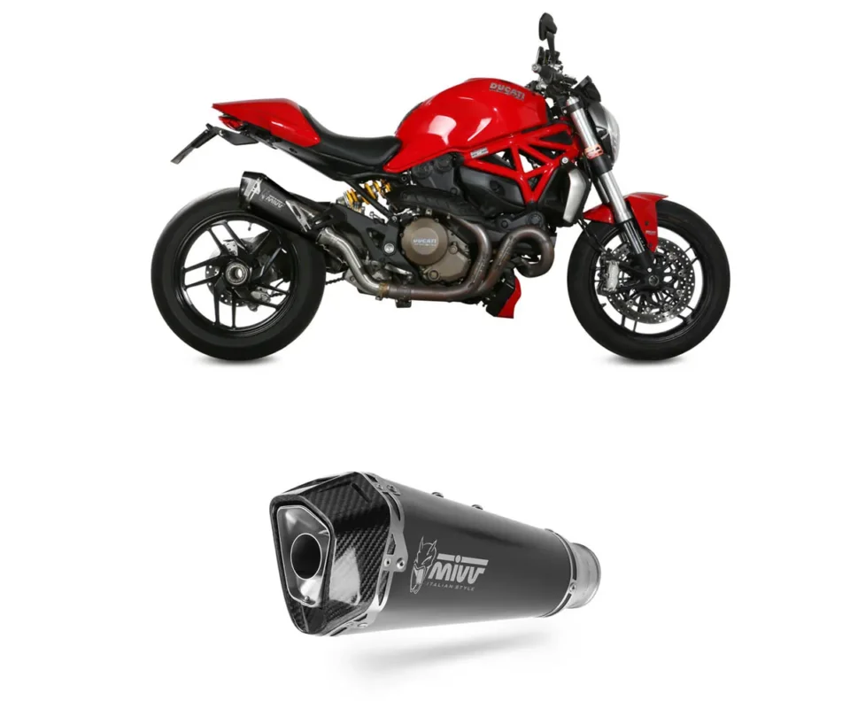 Terminale di Scarico MIVV DELTA RACE Inox Nero per DUCATI MONSTER 1200/SModelli dal 2014 al 2016 D.030.LDRB Prezzo Di Fabbrica