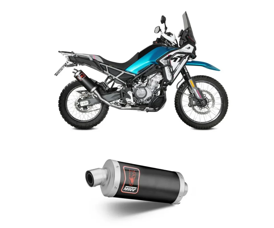 Sconto Terminale Di Scarico MIVV DAKAR Inox Nero CF MOTO 450 MTModelli dal 2024 al 2026 CF.005.LDKB