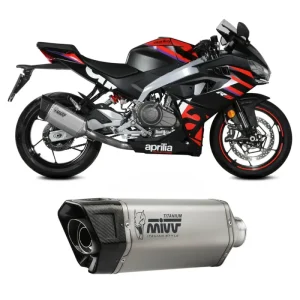 Vendita Finale Scarico Completo Mivv SR-1 Titanio per APRILIA RS 457Modelli dal 2022 al 2024 A.021.LR1T
