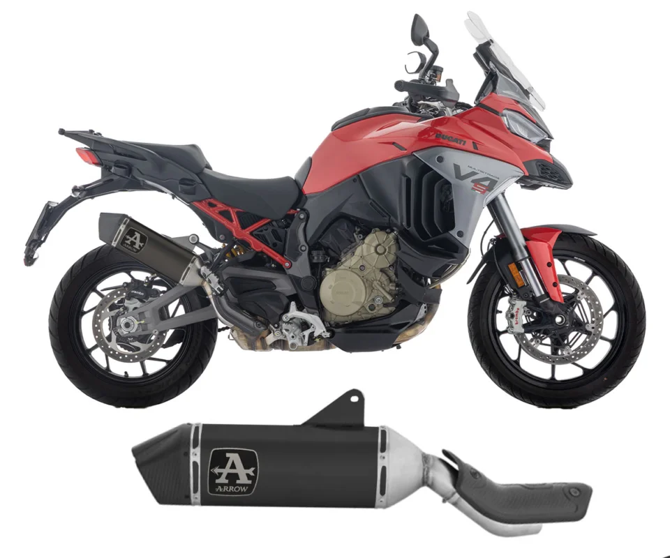 Reso Gratuito Terminale Scarico Omologato Arrow Veloce Titanio Dark DUCATI Multistrada V4 / S 1100Modelli dal 2025 al 2026 72531VLN