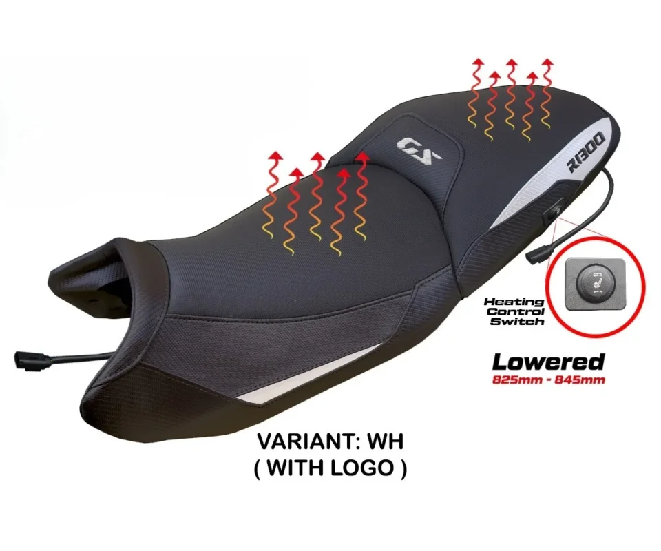 Sella Completa Dorfen Heating Ribassata TPZ Italia Per BMW R 1300 GSModelli dal 2025 al 2026 BW13GSADB-WH-1-SCHS Spedizione Gratuita