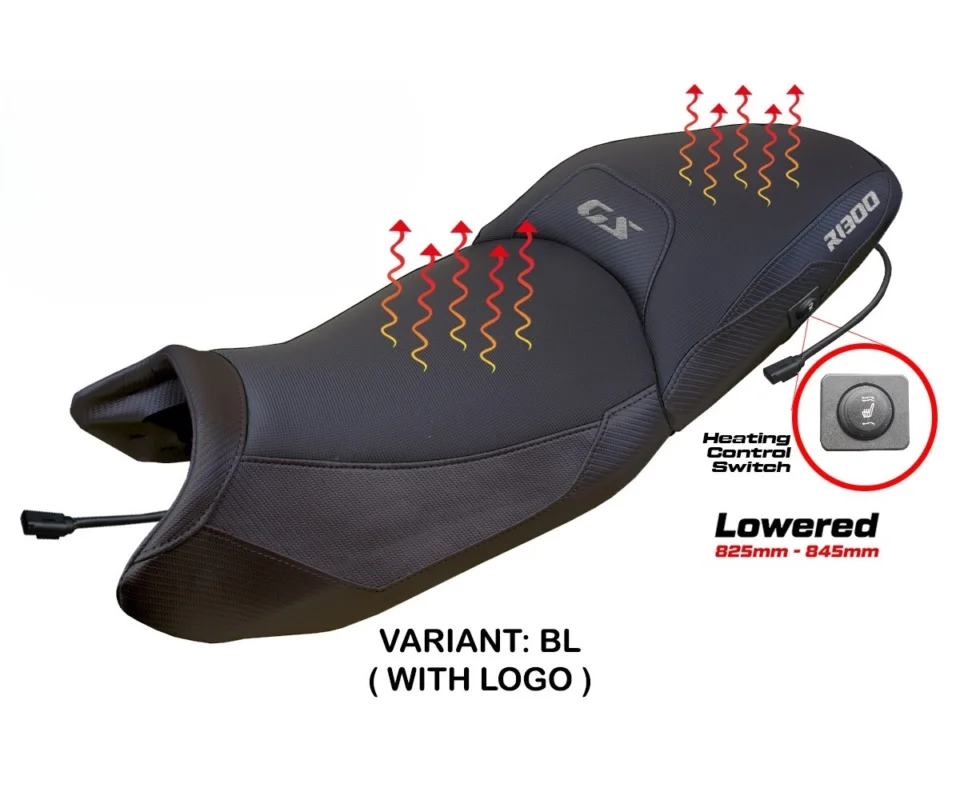 Sella Completa Dorfen Heating Ribassata TPZ Italia Per BMW R 1300 GSModelli dal 2025 al 2026 BW13GSADB-BL-1-SCHS Spedizione Gratuita