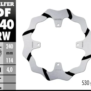 Vendita Finale Galfer Disco Freno Posteriore WAVE FIXED GROOVED 240x4mm per TM 300 FI ES EN 4T DOBLE ESCAPEModelli dal 2024 al 2026 DF840RW