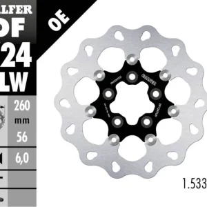 Vendita Finale Galfer Disco Freno Posteriore W FLOATING (C. STEEL) 260x6mm per HARLEY DAVIDSON XL1200C 1200 CUSTOMModelli dal 2014 al 2020 DF724FLW