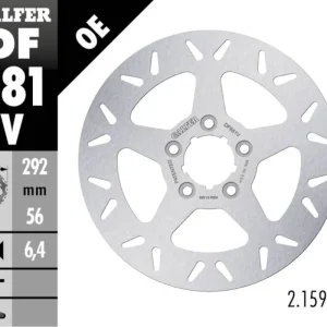 Vendita Finale Galfer Disco Freno Posteriore ROUND FIXED 292x6.4mm per HARLEY DAVIDSON FXDCI DYNA S WIDE CUS spokedModelli: 2006 DF681V