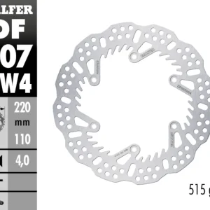 Vendita Finale Galfer Disco Freno Posteriore SHARK FIXED 220X4MM per KTM 250 EXC / 4TModelli: 2003 DF607HW4