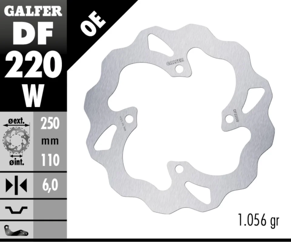 Prezzo Di Fabbrica Galfer Disco Freno Posteriore WAVE FIXED 250X6MM per KAWASAKI Z 900 PERFORMANCEModelli: 2022 DF220W
