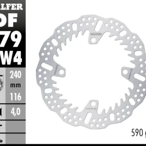 Vendita Finale Galfer Disco Freno Posteriore SHARK FIXED 240X4MMper KAWASAKI KL 125 ENDUROModelli: 2003 DF179HW4