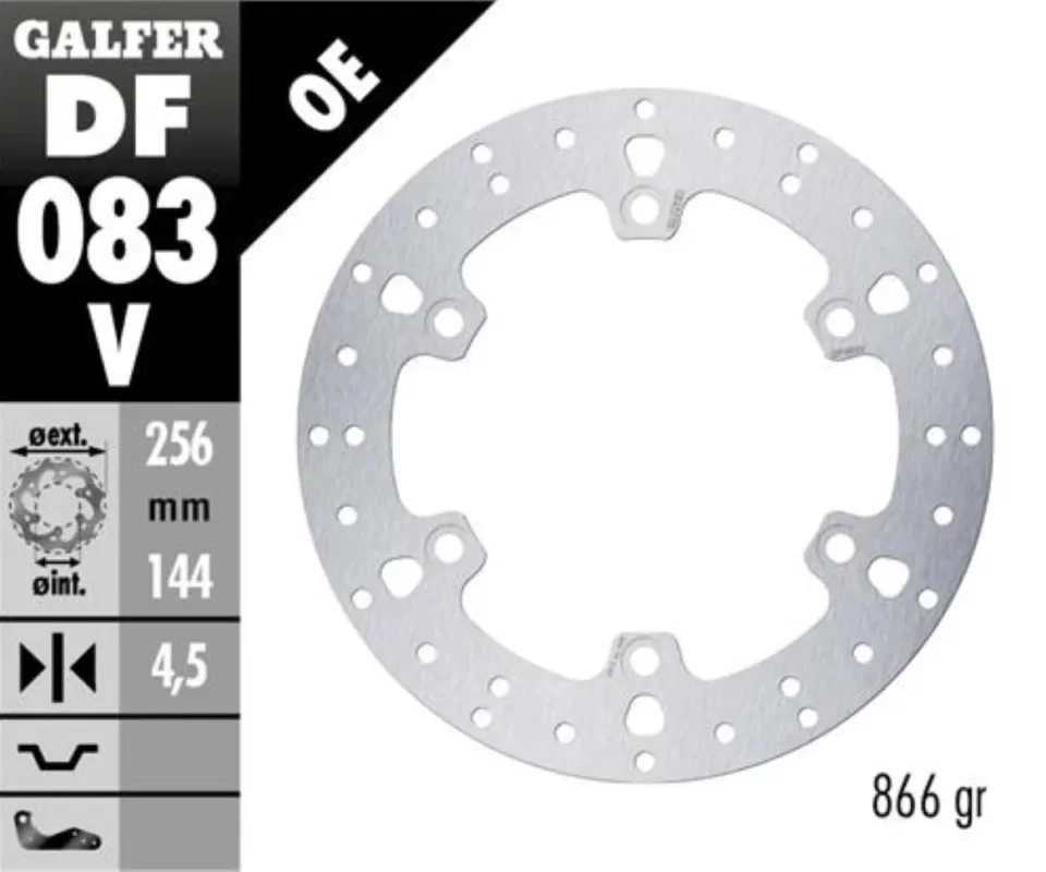Miglior Prezzo Galfer Disco Freno Posteriore ROUND FIXED 256X4.5MM per HONDA SH SCOOPY 300Modelli dal 2007 al 2010 DF083V
