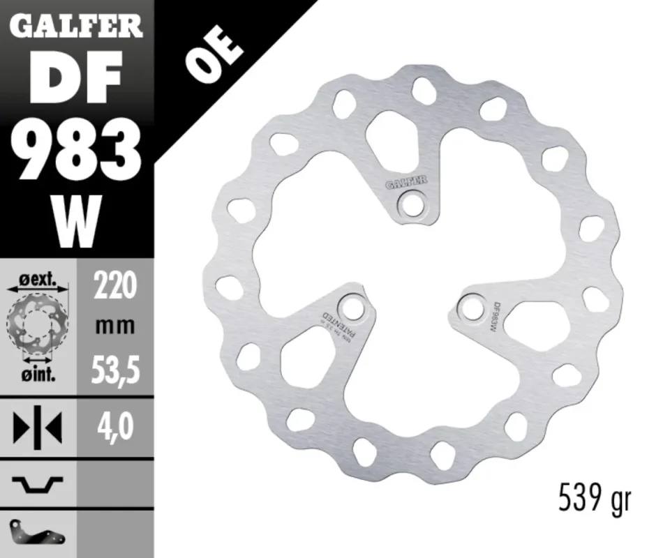 Galfer Disco Freno Antreriore WAVE PIT BIKE 240x4mm per MAXXON GP 160RModelli: 2022 DF983W Spedito Oggi