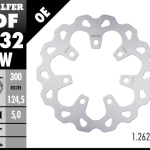 A Buon Prezzo Galfer Disco Freno Antreriore WAVE FIXED 300x5mm per HARLEY DAVIDSON FLHTK 103 CVO LIMModelli: 2014 DF932W